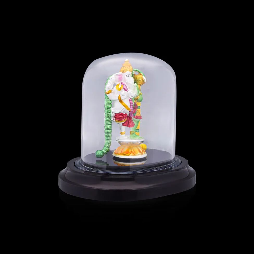Silver Ganapati-Hanuman Samyukta